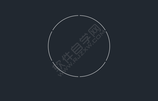 cad如何打散圆