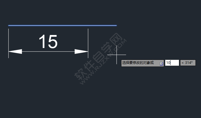 cad如何拉长直线