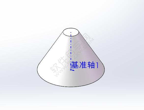 solidworks怎么创建圆锥的基准轴？