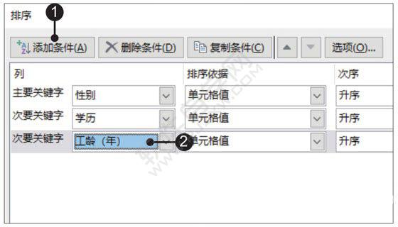 Excel2019数据根据优先条件排序的方法