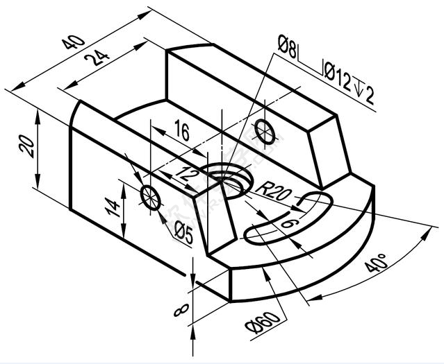 solidworks给零件开半圆糟口的方法