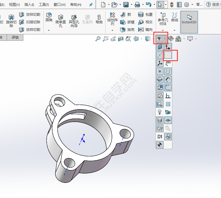 solidworks利用圆周阵列创建零件