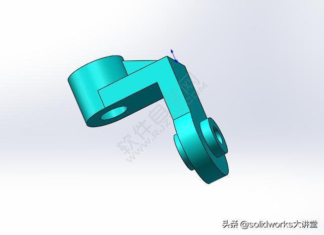 SolidWorks用加筋、拉伸、切除对象画图