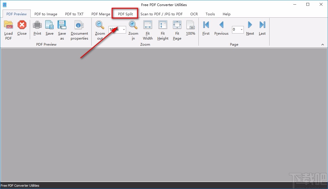Free PDF Converter Utilities分割PDF的方法
