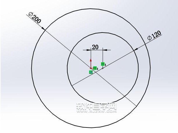 solidworks画粗与细之间的过度零件