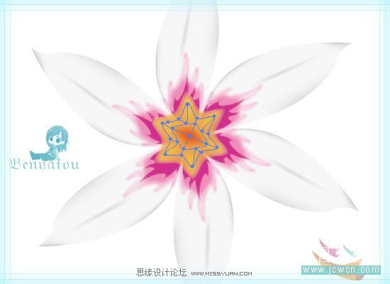 用Illustrator教你怎么绘制小花朵
