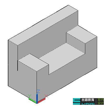 教你怎么用CAD的网格工具制作沙发