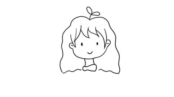 抖音最火小女孩简笔画