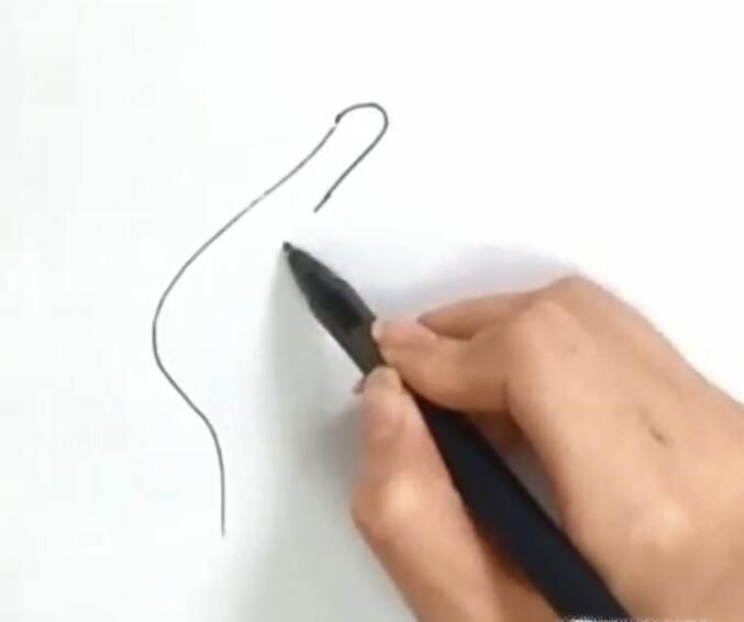 快手比心的图案怎么画